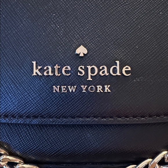 Kate Spade ♠️ Carson Black Saffiano Leather Crossbody - GUC - Picture 4 of 11